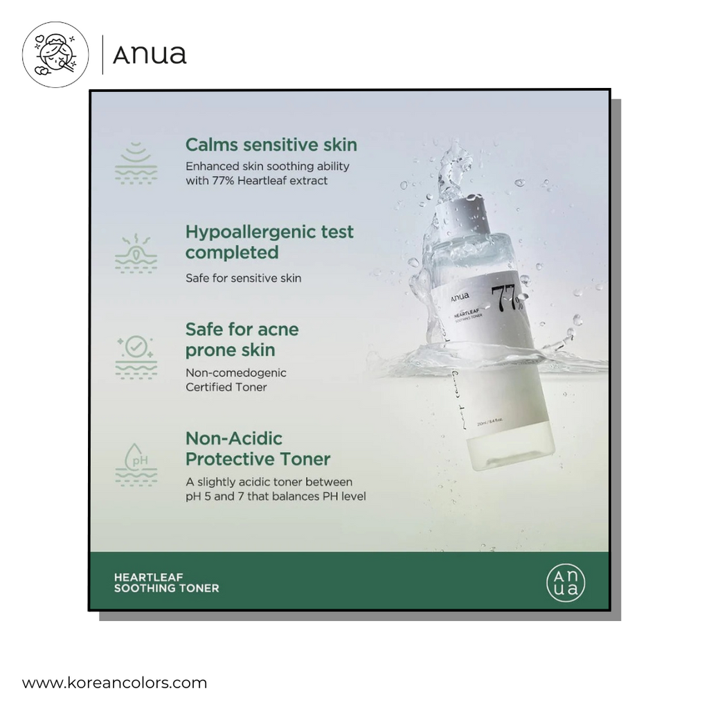 ANUA HEARTLEAF 77% SOOTHING TONER MINI 40ml