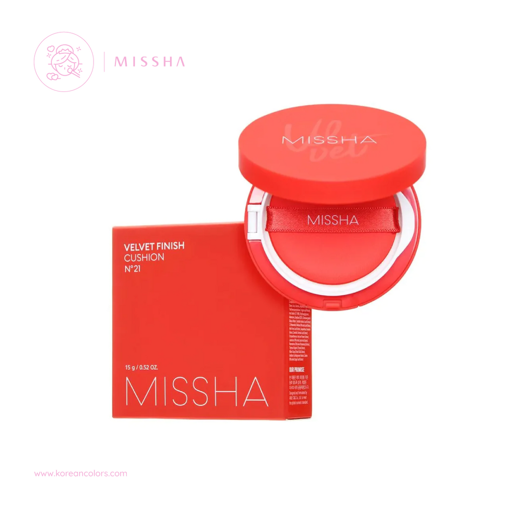 missha velvet finish cushion maquillaje coreano base de maquillaje original