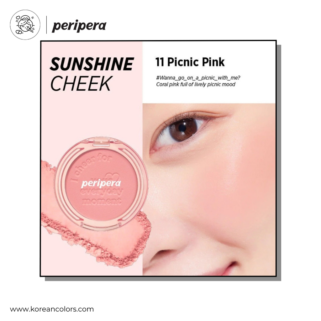 Peripera Pure Blushed Sunshine Cheek 11 Picnic Pink