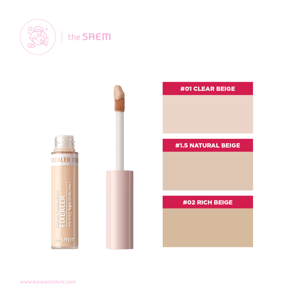 The Saem Cover Perfection Fixealer Corrector maquillaje coreano mercadolibre